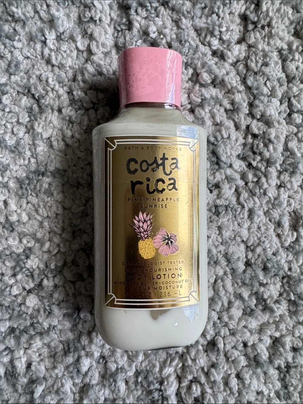 Bath & Body Works Costa Rica Pink Pineapple Sunrise Lotion - Pink & Gold